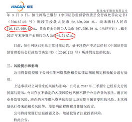 天价罚单下的公司治理迷思 恒生电子子公司被罚4.4亿背后